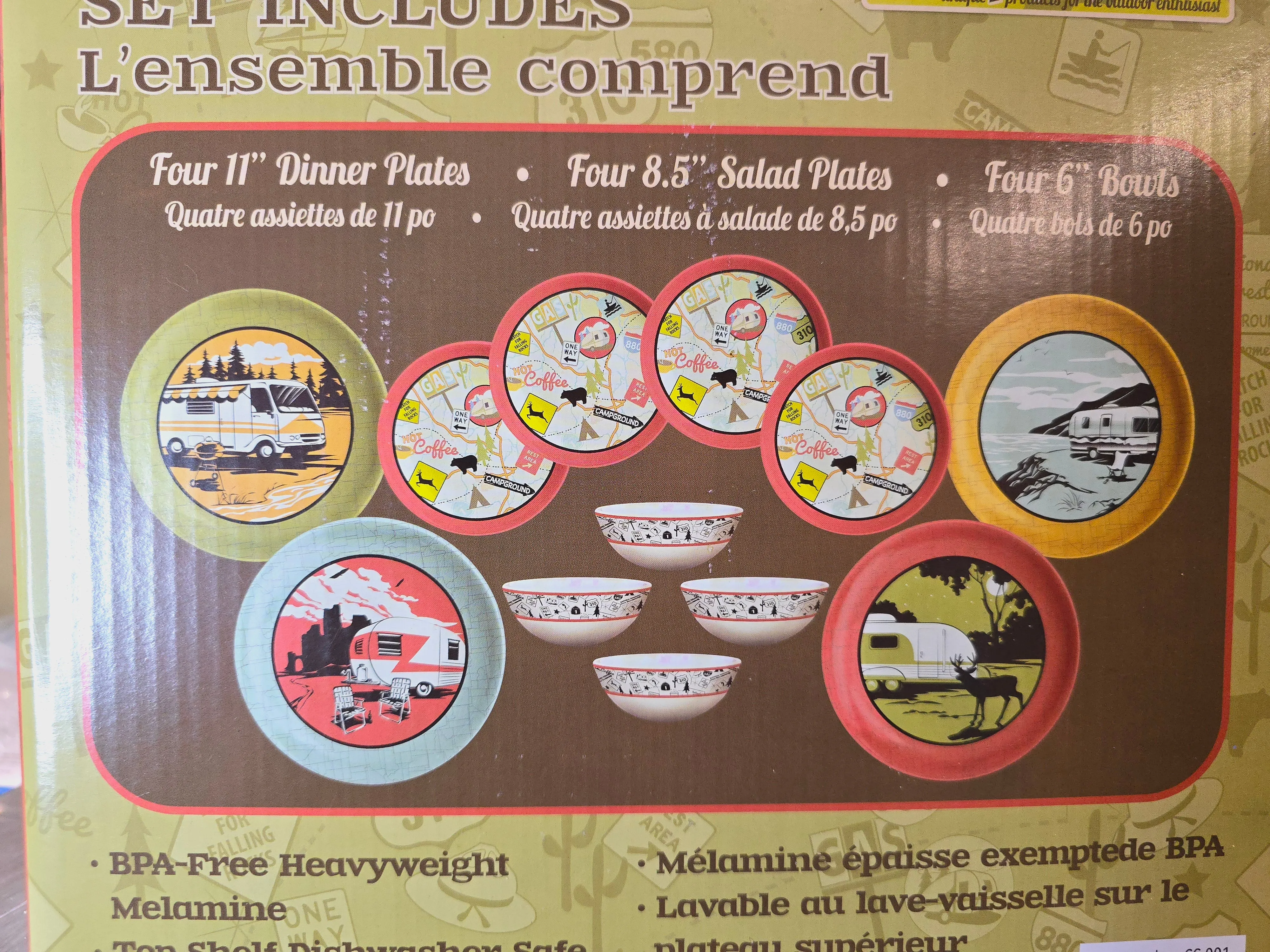 12 PIECE CAMPING DISH SET