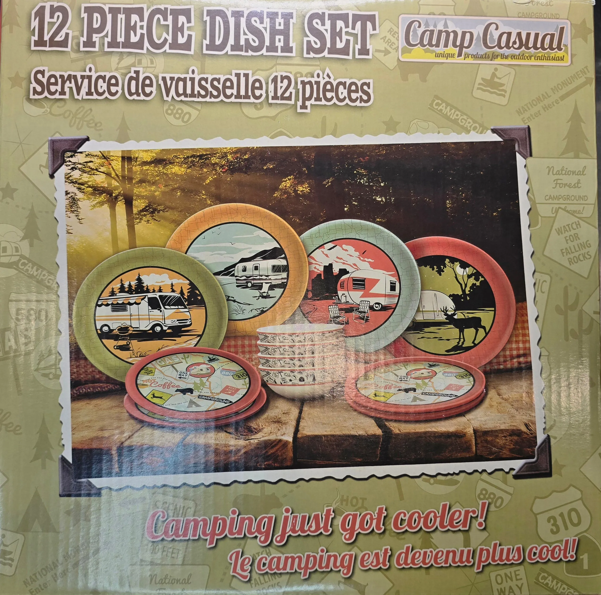 12 PIECE CAMPING DISH SET