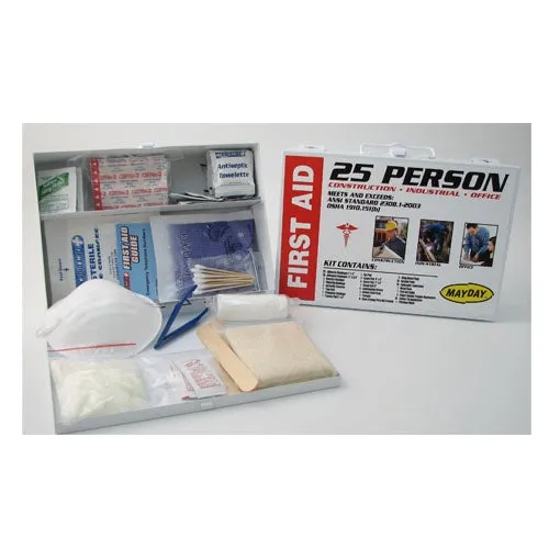 25-person Metal First Aid Cabinet