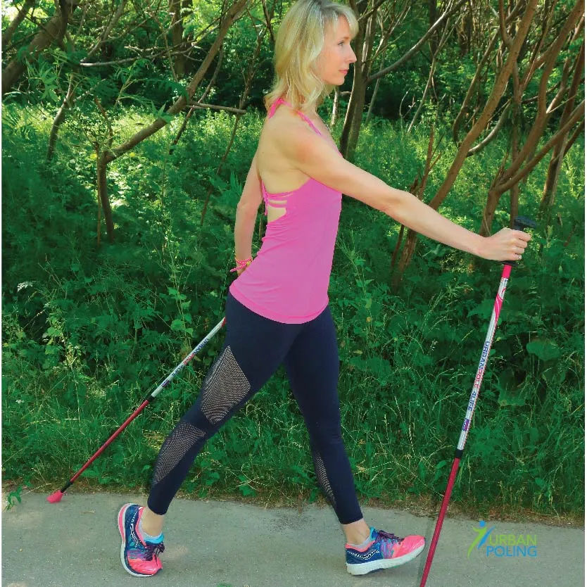 4Life Urban Poling Pink/Silver, Hiking Poles