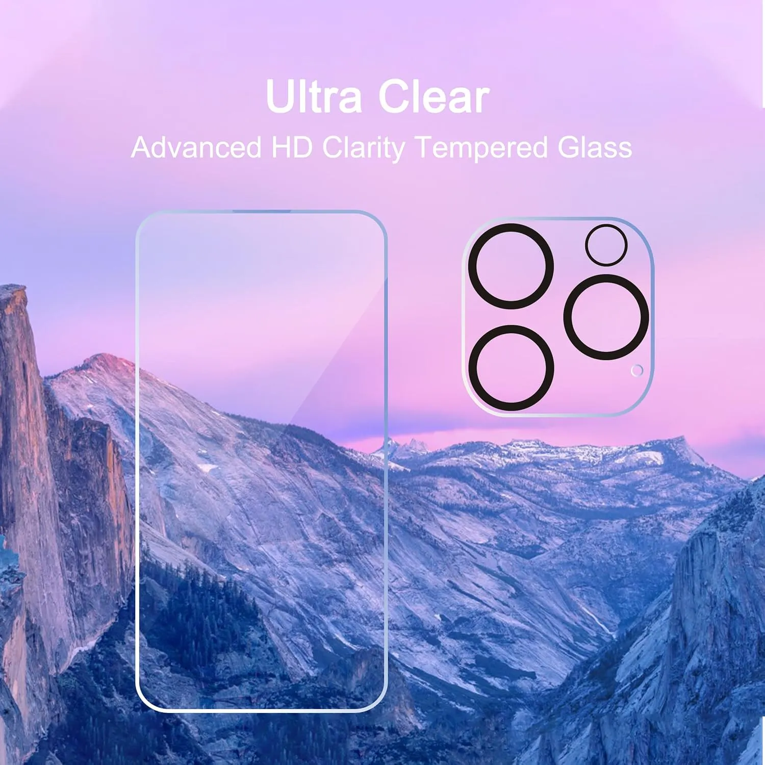 Ailun 3 Pack Screen Protector for iPhone 16 Pro Max [6.9 inch]   3 Pack Camera Lens Protector with Installation Frame,Sensor Protection,Dynamic Island Compatible,Case Friendly Tempered Glass Film