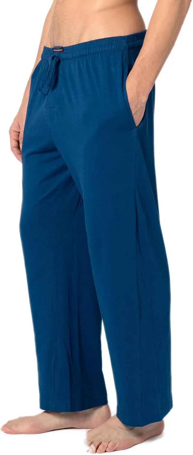 Andrew Scott Men's Lounge Pants | Multi Packs & Colors | Soft & Light Cotton Drawstring Yoga Lounge & Sleep PJ Pants