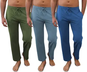 Andrew Scott Men's Lounge Pants | Multi Packs & Colors | Soft & Light Cotton Drawstring Yoga Lounge & Sleep PJ Pants
