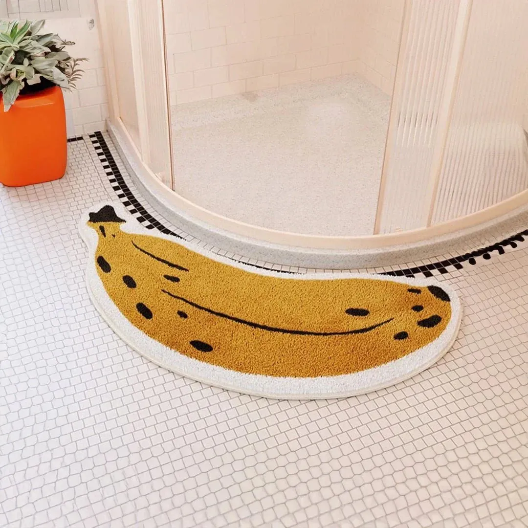 Arc-Shaped Non Slip Fruity Bathroom Mats