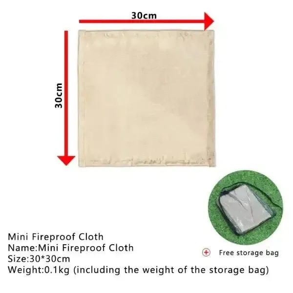 Camping fire retardant blanket