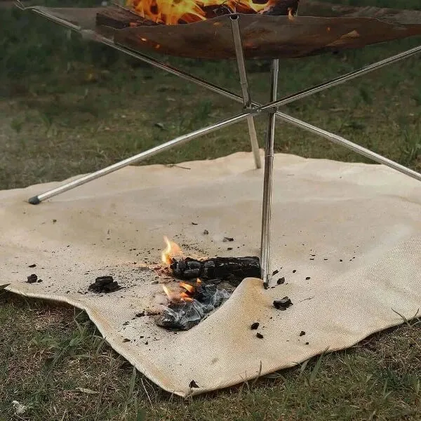 Camping fire retardant blanket