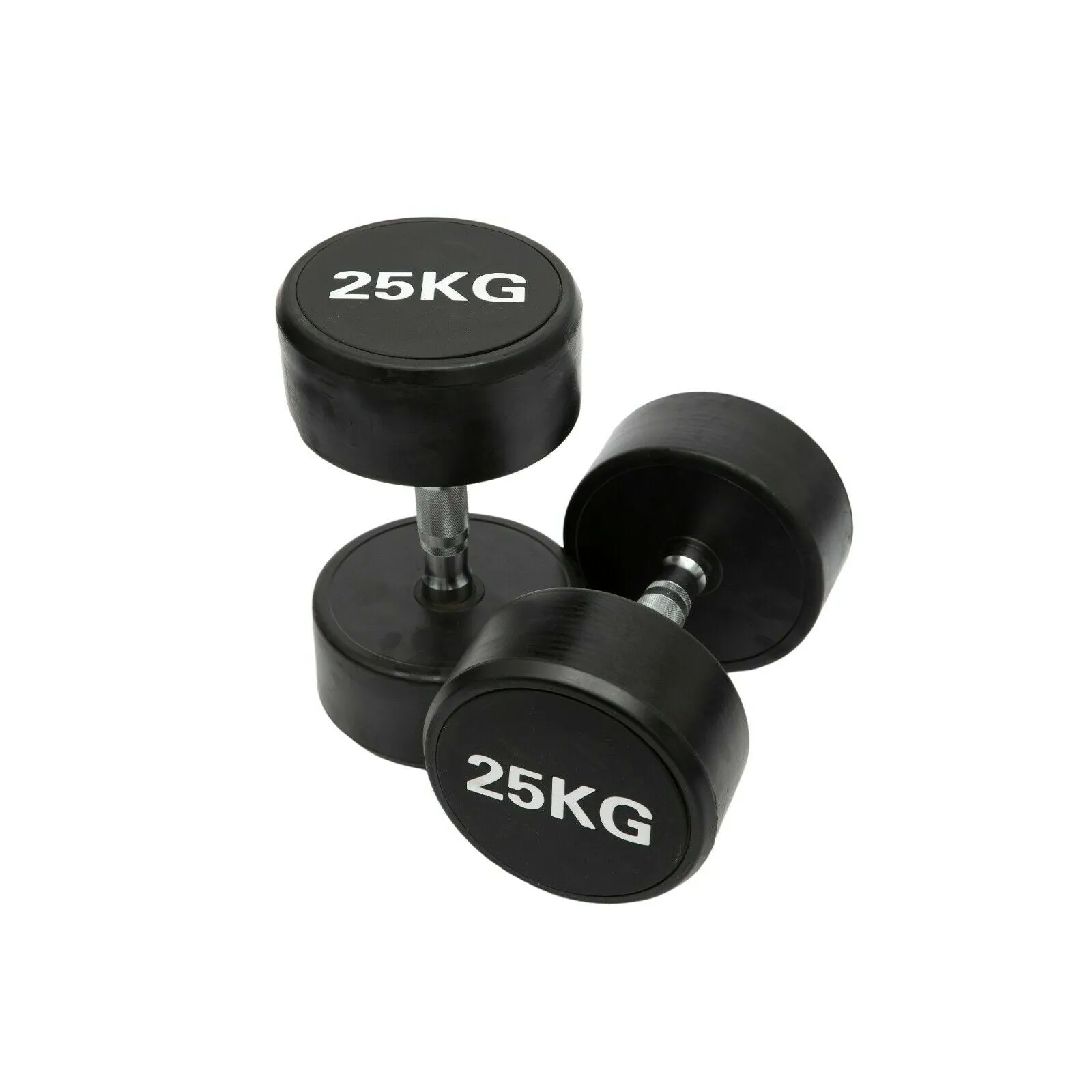 Commercial Round PU Dumbbell Full Set | 12 Pairs