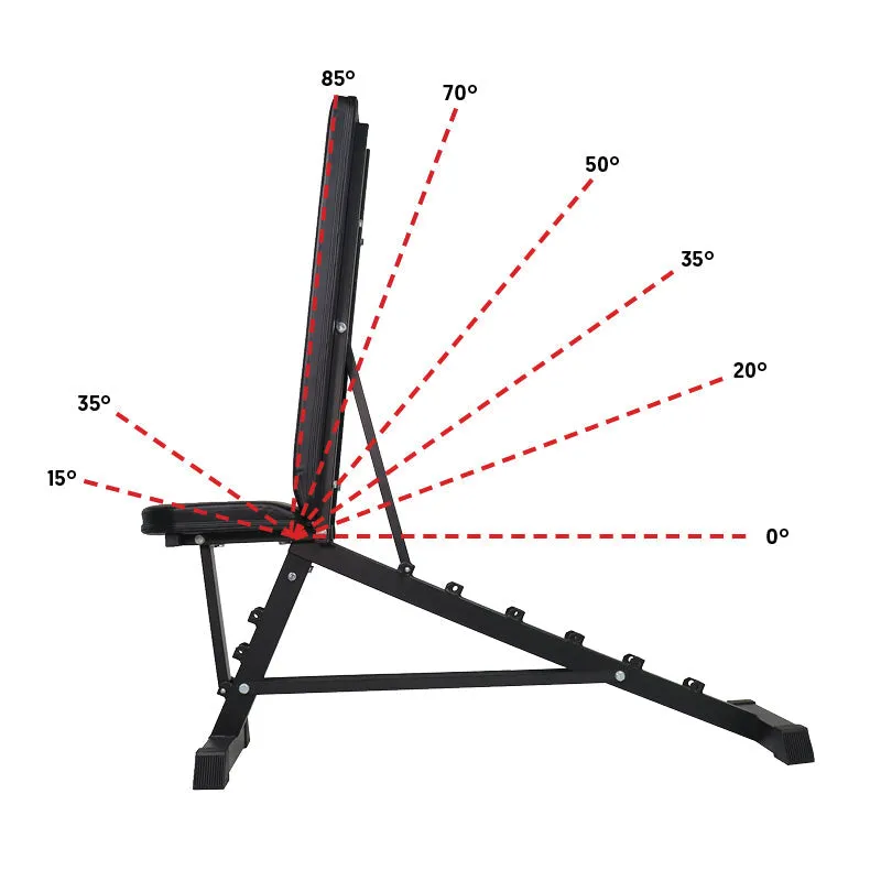 Hit Fitness Adjustable Dumbbells & Weight Bench