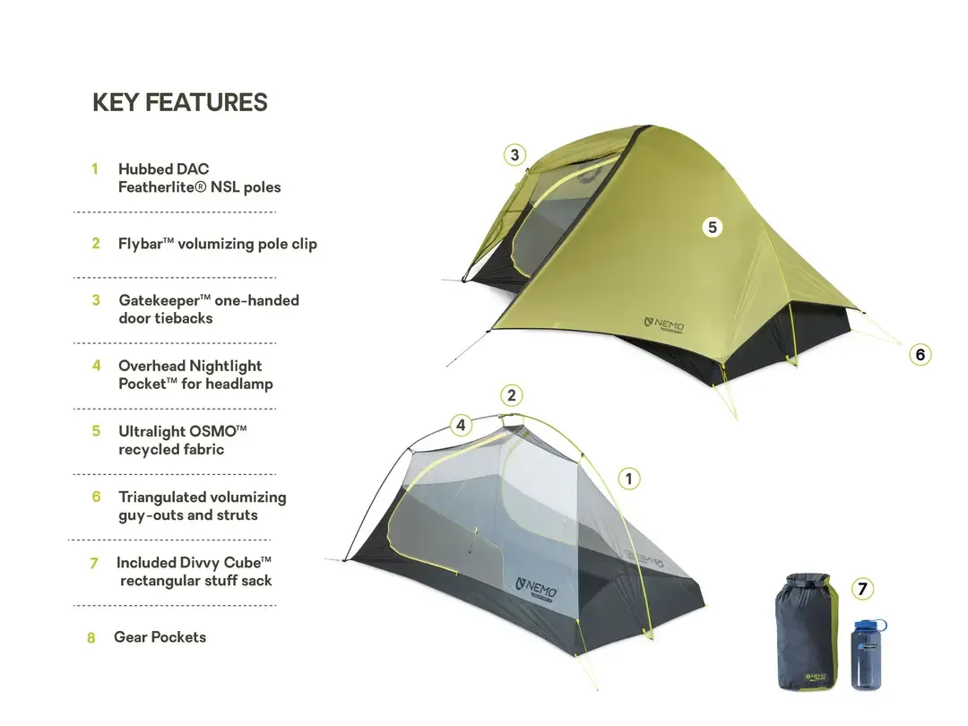Hornet Osmo Ultralight 2 Person Backpacking Tent
