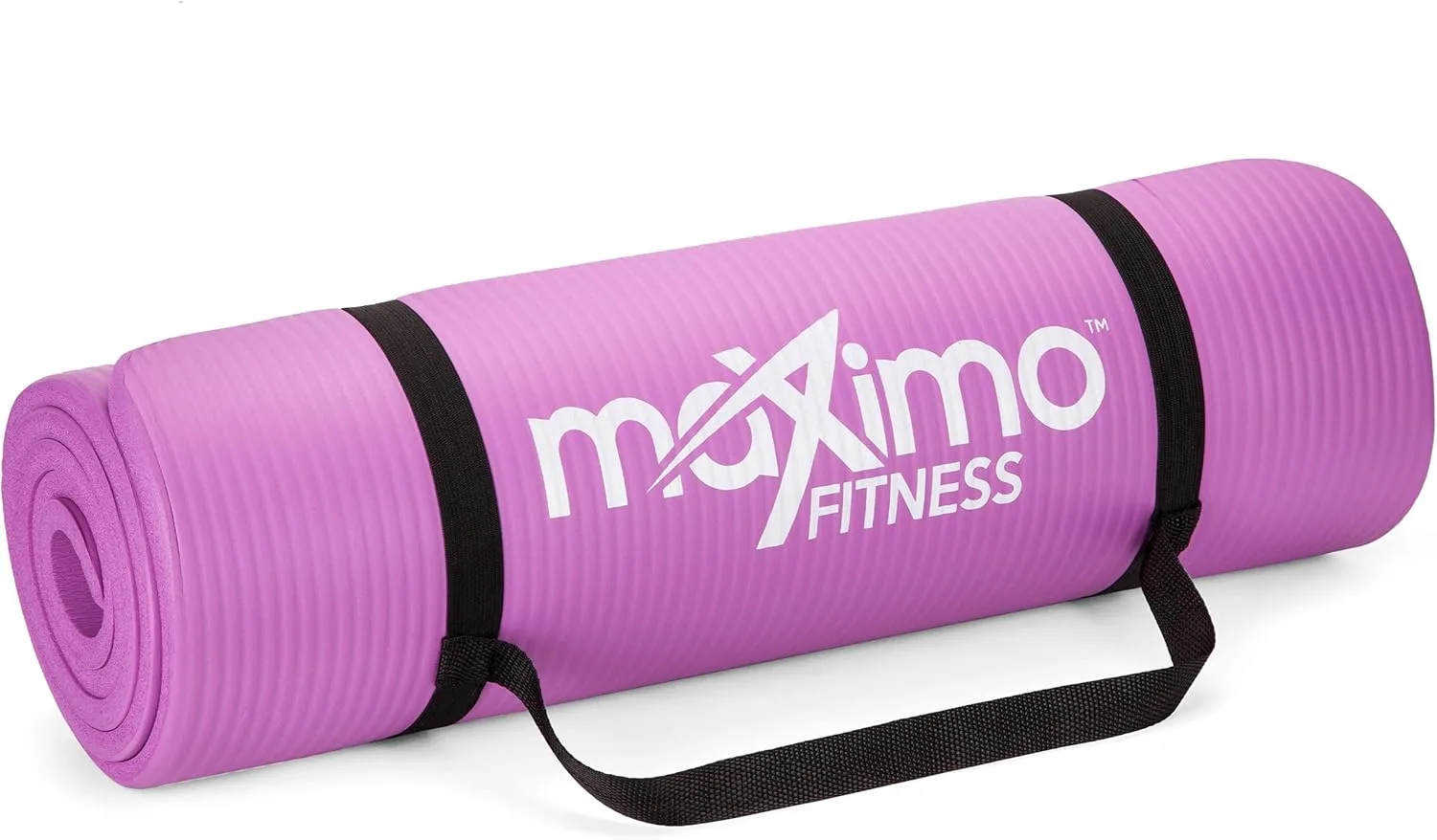 Maximo Fitness Yoga Mat - Multipurpose Exercise Mat for Men, Women and Kids, Ideal Non Slip Workout Mats for Yoga, Pilates, Gym Exercise with Carrying Strap