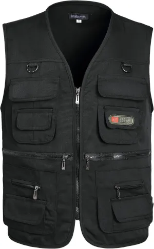 Men??s Fishing Vest Summer Outdoor Work Safari Travel Photo Vest with Multi Pockets