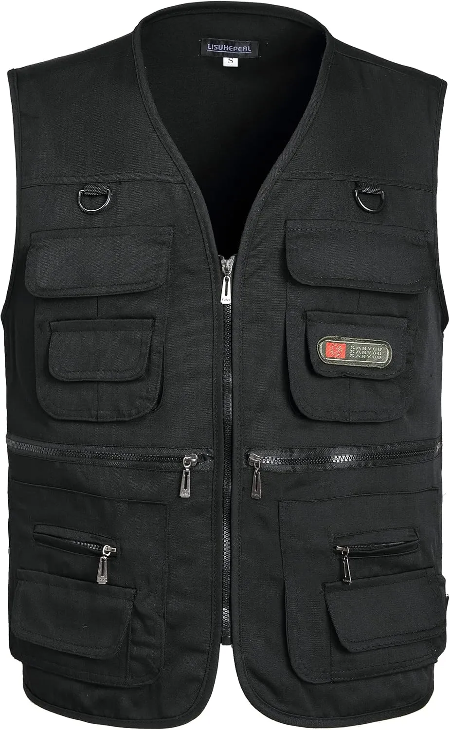 Men??s Fishing Vest Summer Outdoor Work Safari Travel Photo Vest with Multi Pockets