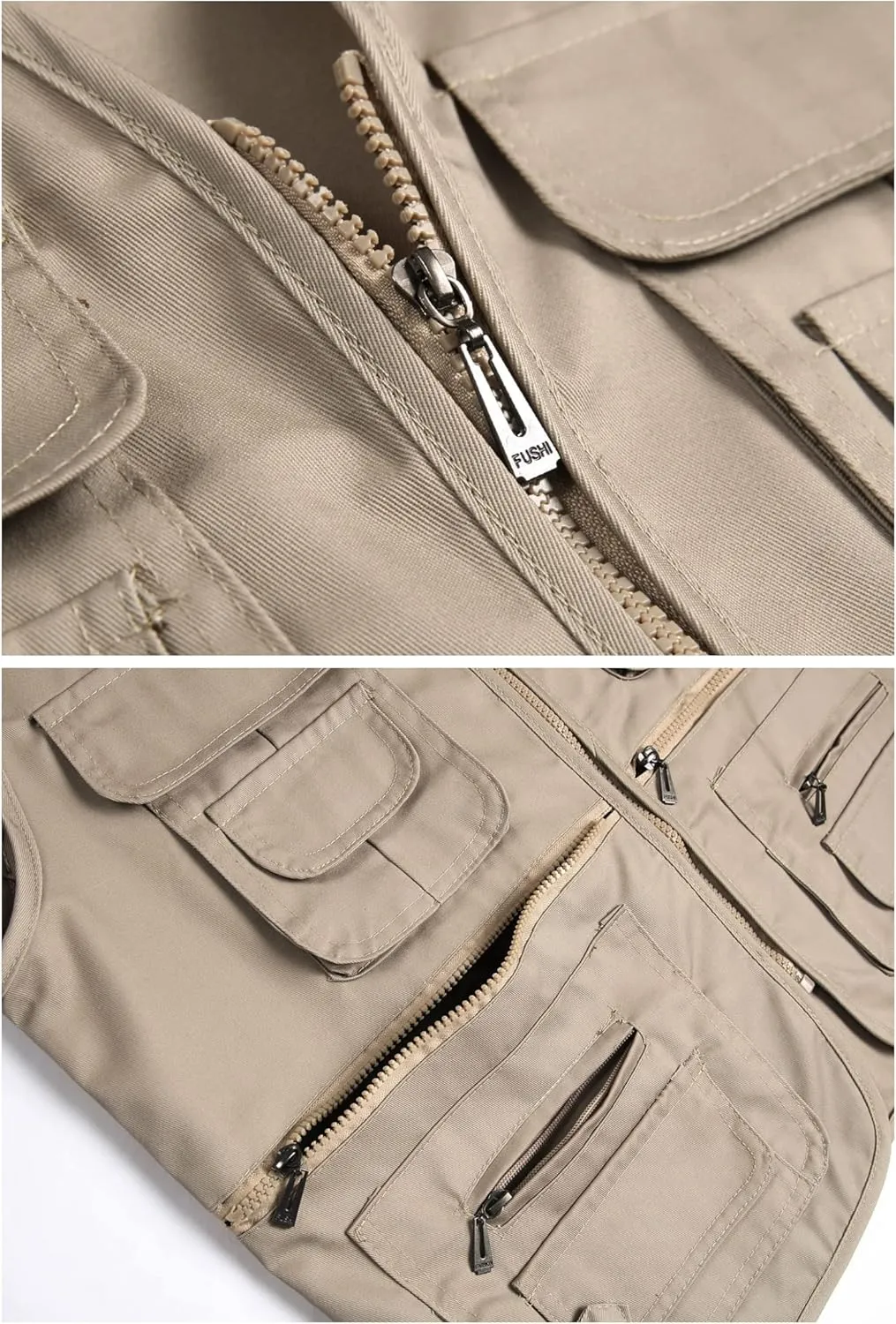 Men??s Fishing Vest Summer Outdoor Work Safari Travel Photo Vest with Multi Pockets