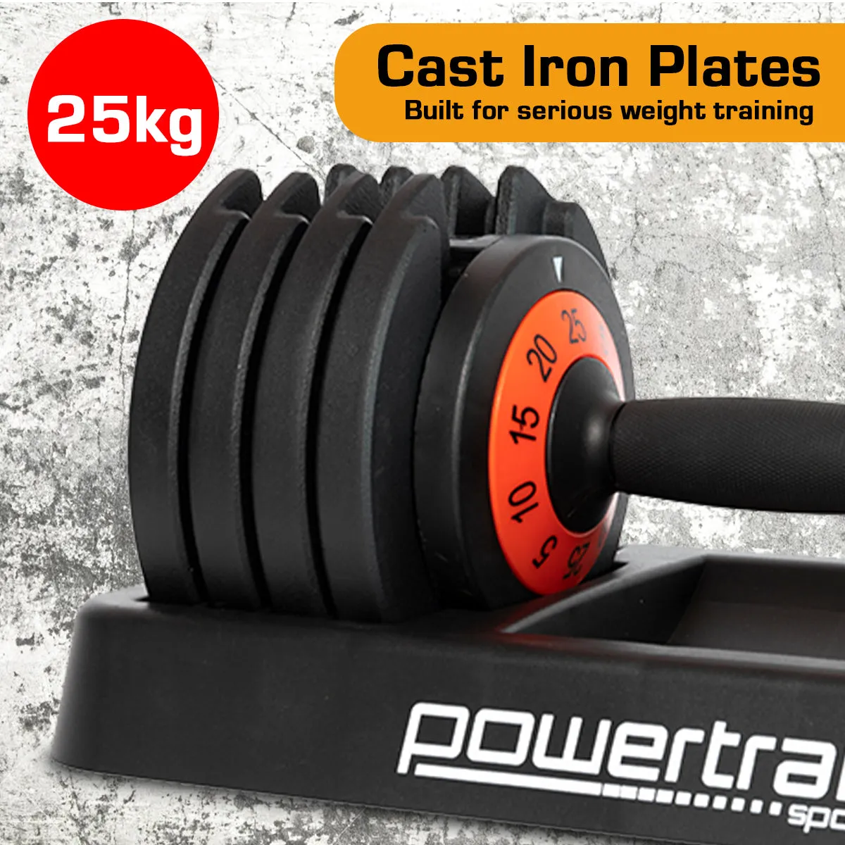 NNEDPE Powertrain GEN2 Pro Adjustable Dumbbell Set - 50kg