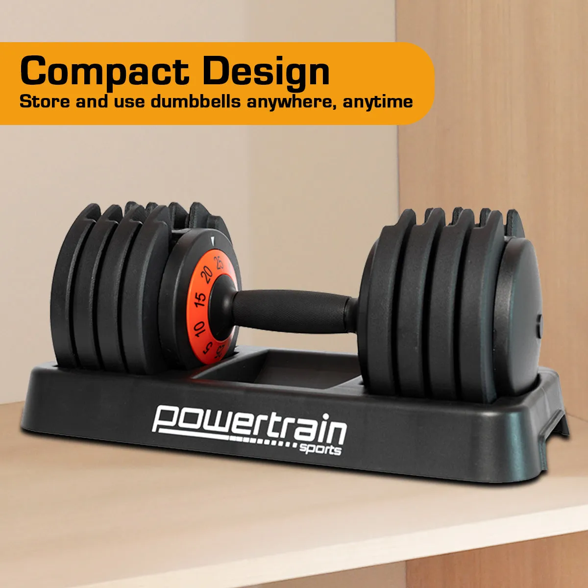 NNEDPE Powertrain GEN2 Pro Adjustable Dumbbell Set - 50kg