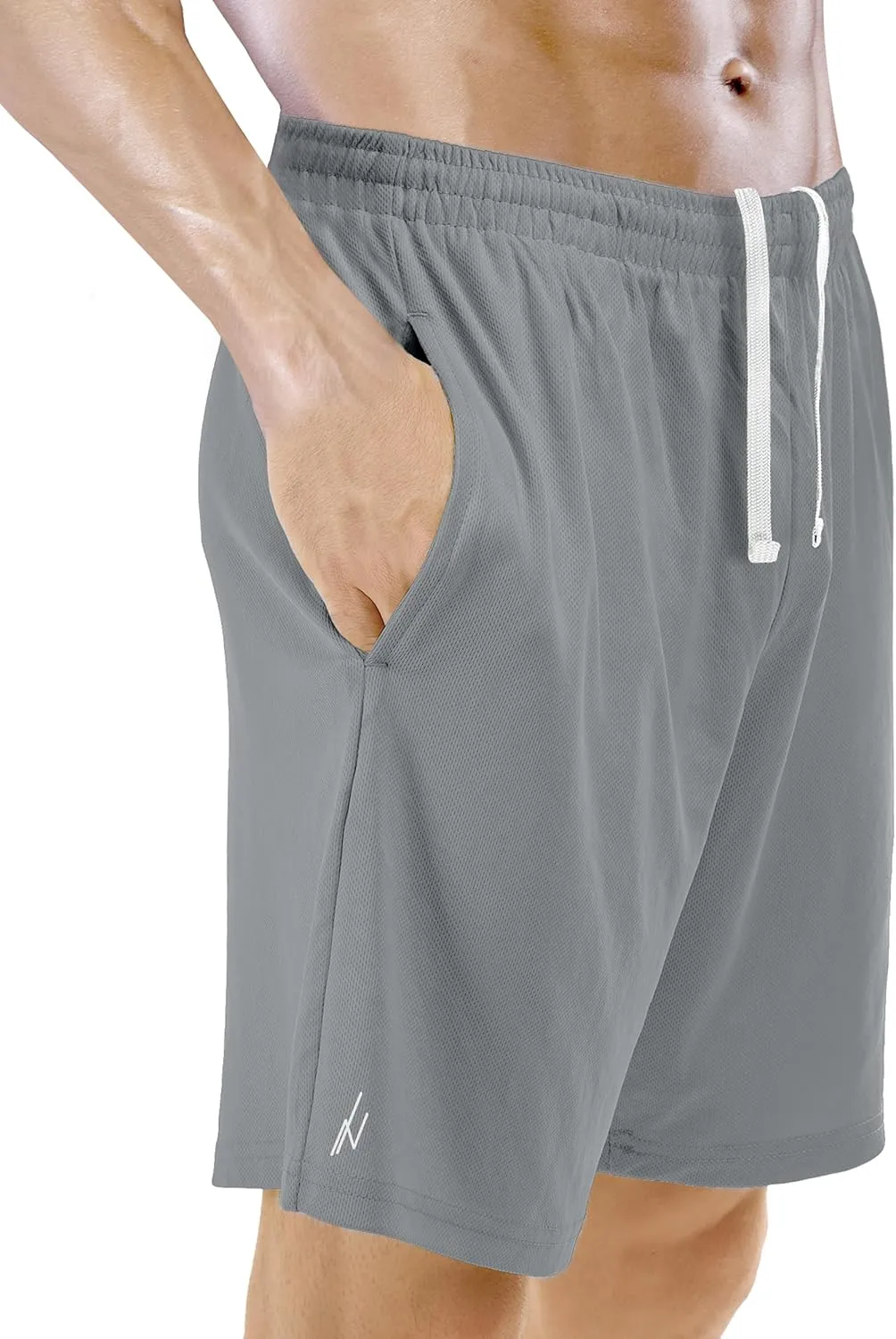 NY Threads 5 Pack Men's Athletic Shorts Quick Dry Loose-Fit Lightweight Running Workout Gym Shorts with Pockets
