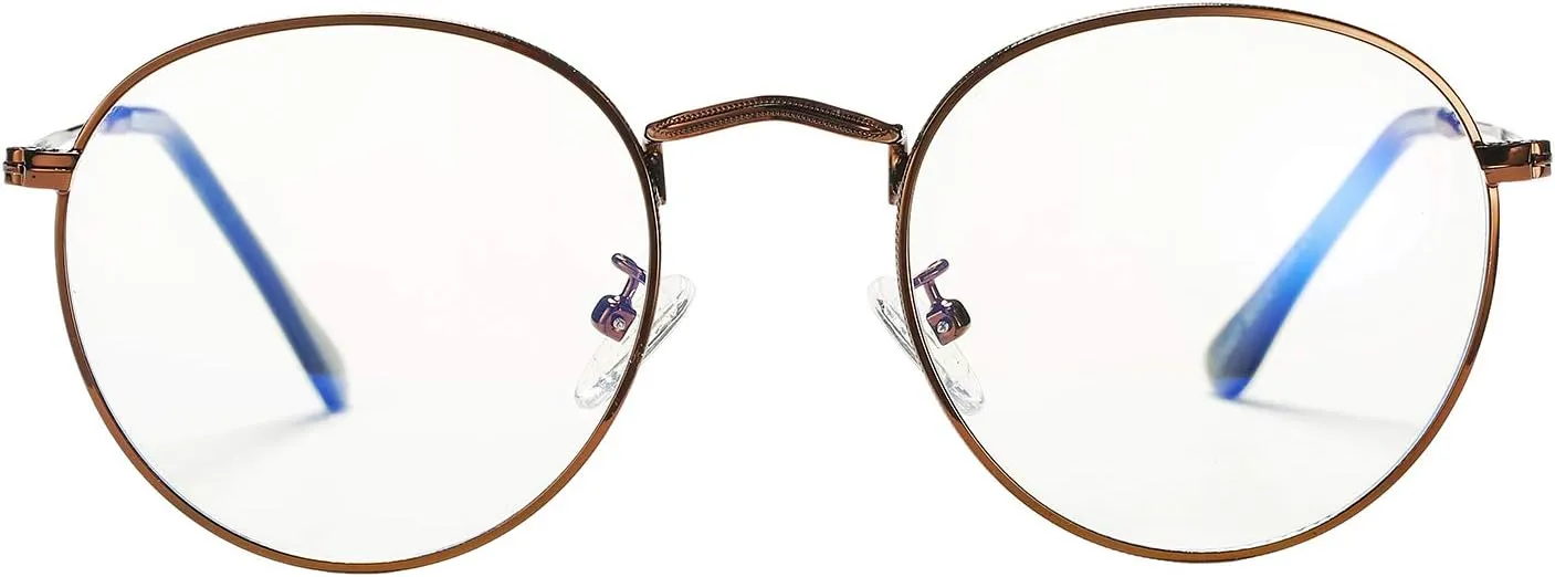 Pro Acme Classic Round Metal Clear Lens Glasses Frame Unisex Circle Eyeglasses
