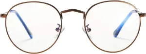 Pro Acme Classic Round Metal Clear Lens Glasses Frame Unisex Circle Eyeglasses