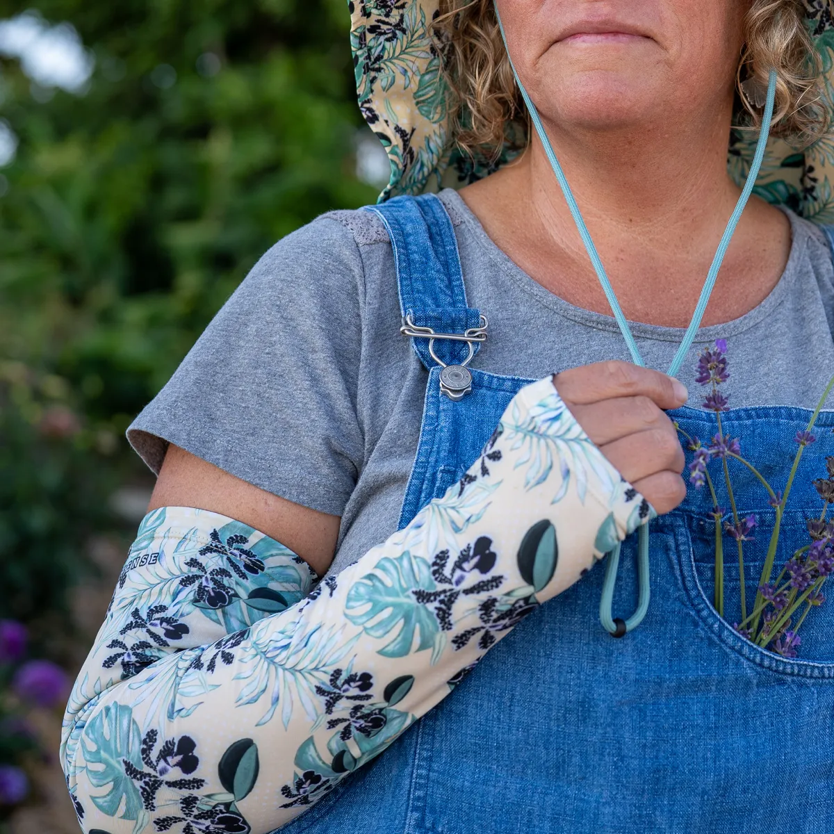 Protection Sleeves - Monstera - Blue FINAL SALE