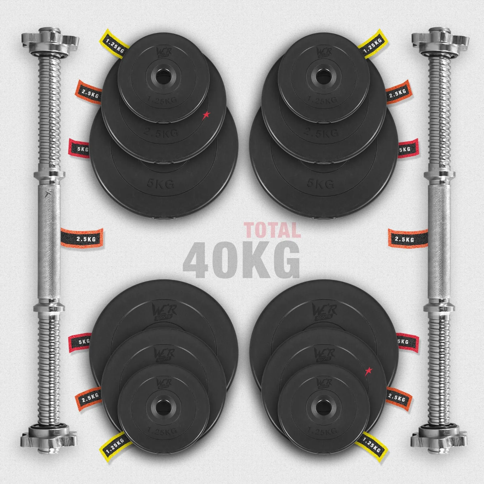 VinylXBell Dumbbell Set