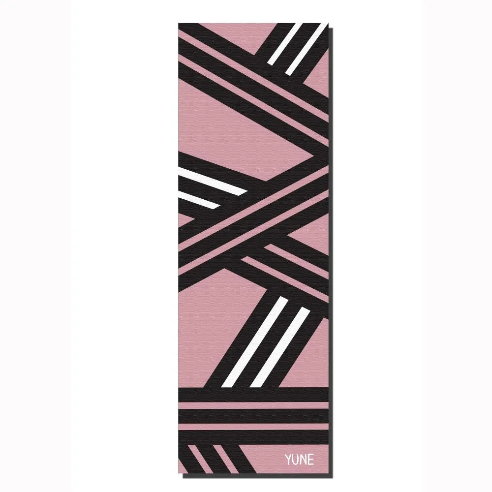 Yoga Mat | 6mm Thick | Pink | Non-Slip | Eco Friendly | Yune Yoga | TI22