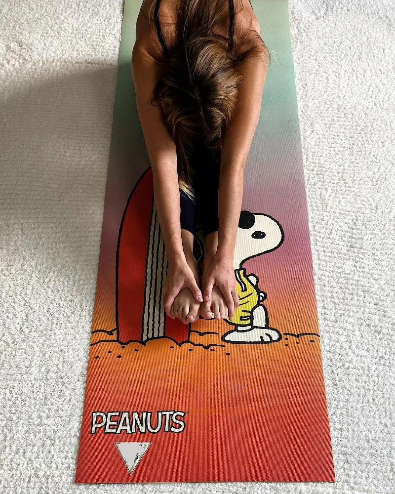Yoga Mat | 6mm Thick | Snoopy | Non-Slip | Eco Friendly | Yune Yoga | Snoopy Surf